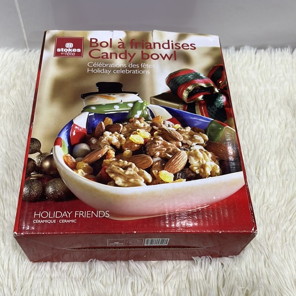 Stoke candy bowl holiday friends new in box - Picture 6 of 6